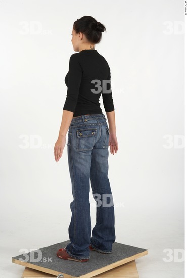 Whole Body Woman Casual Slim Studio photo references