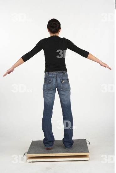 Whole Body Woman Casual Slim Studio photo references