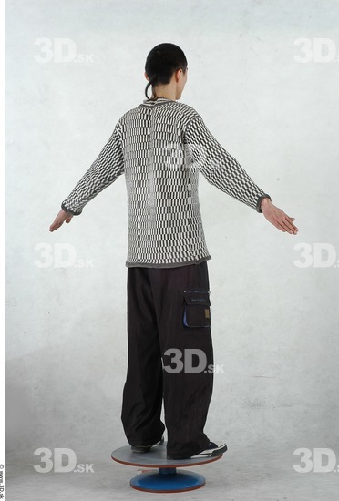 Whole Body Man Asian Casual Slim Studio photo references