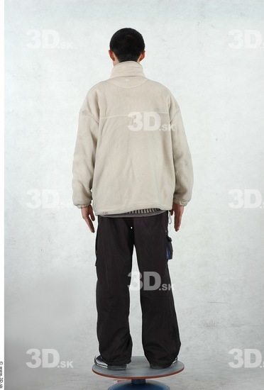 Whole Body Man Asian Casual Slim Studio photo references