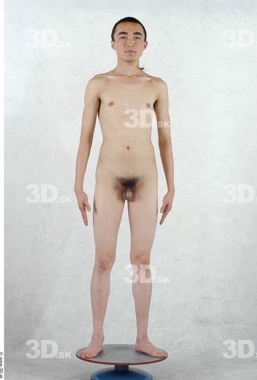 Whole Body Man Asian Nude Slim Studio photo references