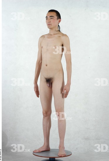 Whole Body Man Asian Nude Slim Studio photo references