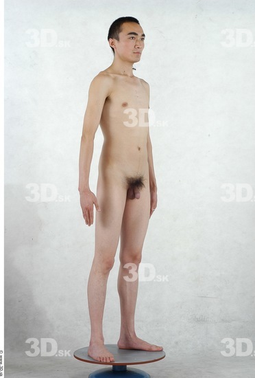 Whole Body Man Asian Nude Slim Studio photo references