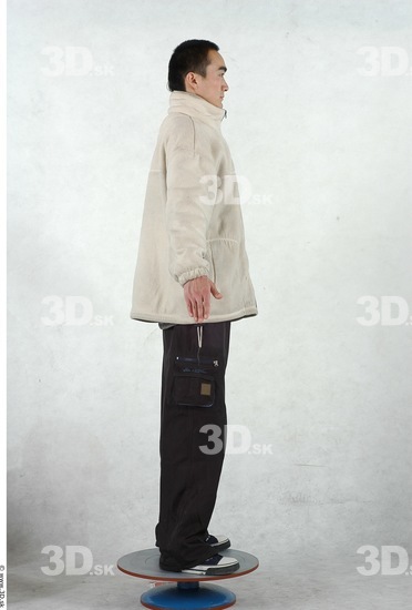 Whole Body Man Asian Casual Slim Studio photo references