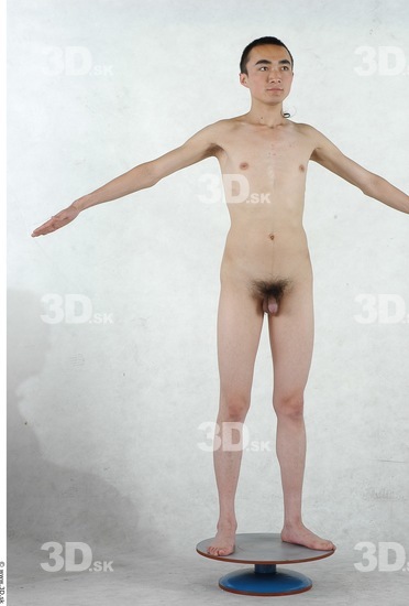 Whole Body Man Asian Nude Slim Studio photo references