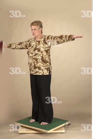 Whole Body Woman T poses Formal Chubby Studio photo references