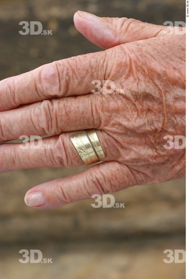 Fingers Woman White Jewel Average