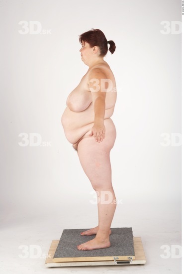 Whole Body Woman Artistic poses Nude Underwear Shoes Overweight Studio photo references