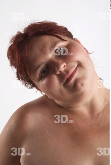 Whole Body Head Woman Animation references Slim Overweight Studio photo references