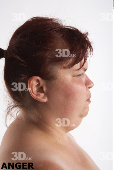 Face Whole Body Emotions Woman Slim Overweight Studio photo references