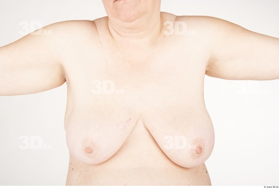 Chest Whole Body Woman Nude Chubby Studio photo references