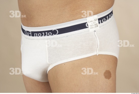 Hips Man White Underwear Slim