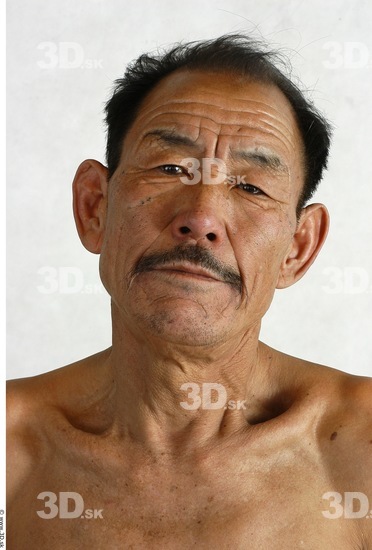 Whole Body Head Phonemes Man Animation references Asian Nude Underweight Studio photo references