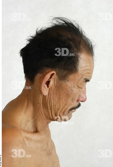 Whole Body Head Phonemes Man Animation references Asian Nude Underweight Studio photo references