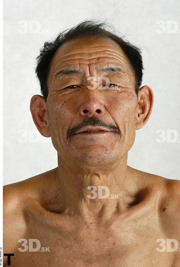 Face Whole Body Phonemes Man Asian Nude Underweight Studio photo references