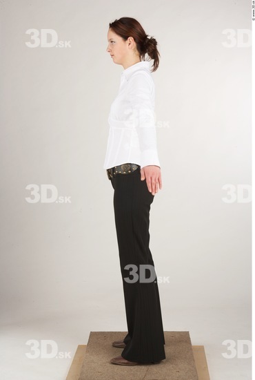 Whole Body Woman White Casual Slim