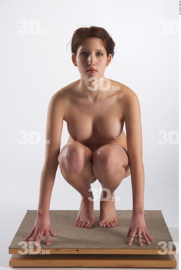 Whole Body Woman Nude Slim Studio photo references