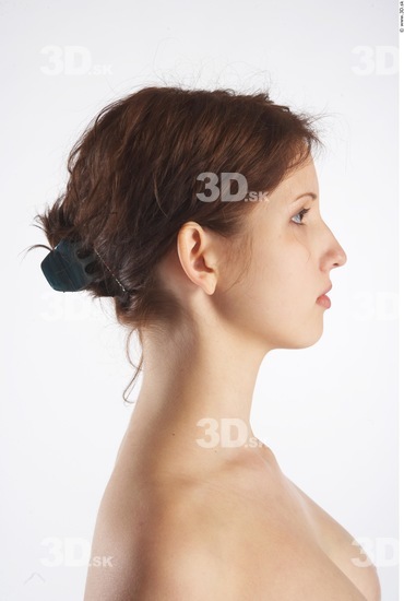 Neck Whole Body Woman Animation references Nude Slim Studio photo references