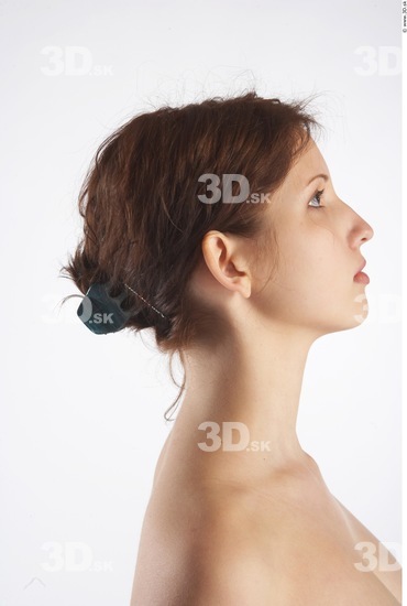 Neck Whole Body Woman Animation references Nude Slim Studio photo references