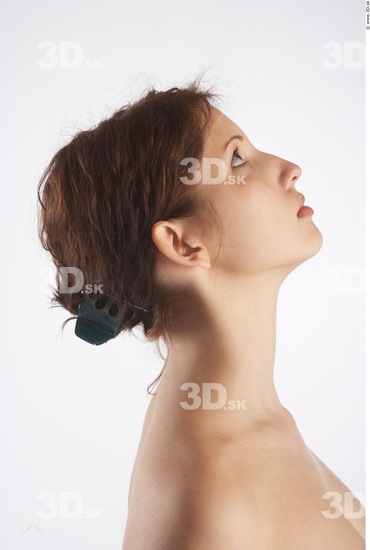 Neck Whole Body Woman Animation references Nude Slim Studio photo references