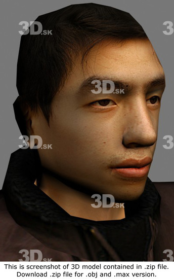 3D Model Asian Man