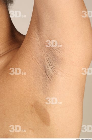 Whole Body Underarm Woman Black Nude Underwear Slim Studio photo references