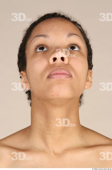 Whole Body Head Woman Black Nude Underwear Slim Studio photo references