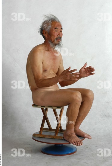 Whole Body Phonemes Man Artistic poses Asian Nude Average Studio photo references