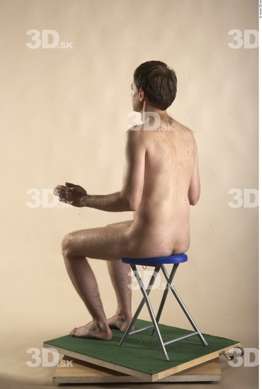 Whole Body Man Artistic poses White Nude Slim