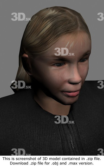 3D Model White Woman