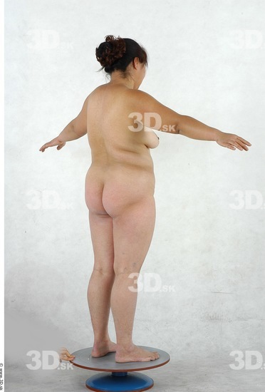 Whole Body Woman Asian Nude Underwear Chubby Studio photo references