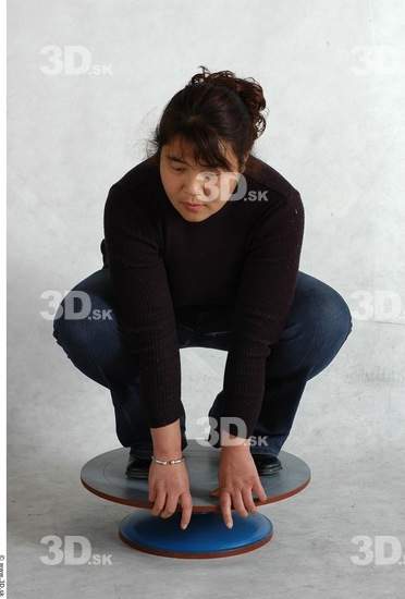 Whole Body Phonemes Woman Asian Nude Casual Chubby Studio photo references