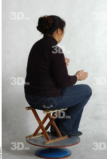 Whole Body Phonemes Woman Artistic poses Asian Nude Casual Chubby Studio photo references
