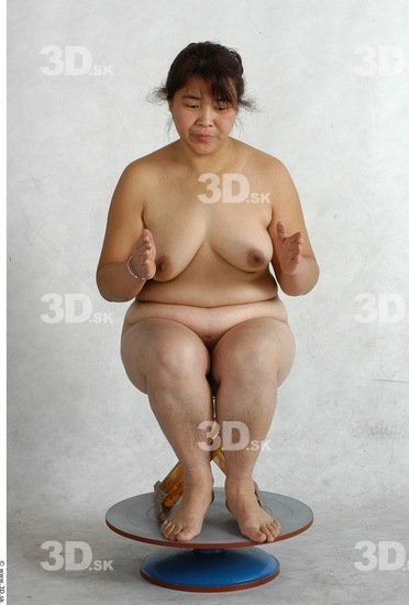 Whole Body Phonemes Woman Artistic poses Asian Nude Chubby Studio photo references