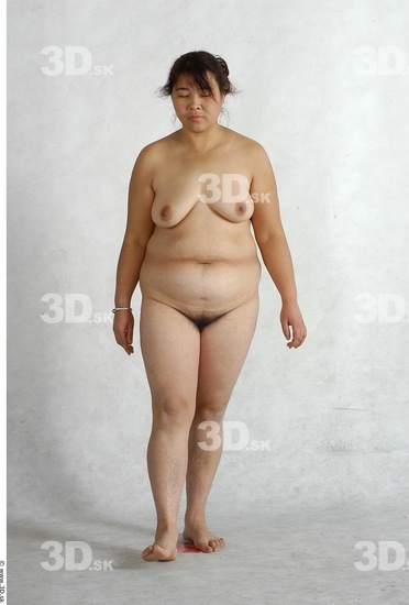 Whole Body Phonemes Woman Animation references Asian Nude Chubby Studio photo references