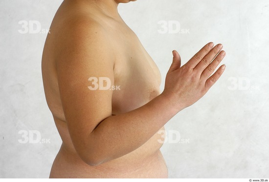 Arm Whole Body Phonemes Woman Animation references Asian Nude Chubby Studio photo references