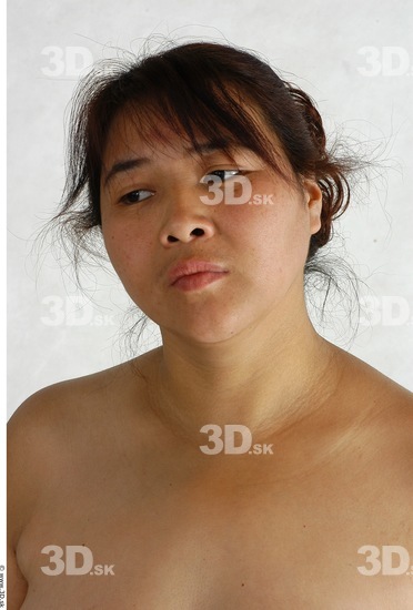 Whole Body Head Phonemes Woman Animation references Asian Nude Chubby Studio photo references