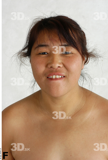 Face Whole Body Phonemes Woman Asian Nude Chubby Studio photo references