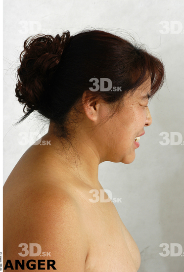 Face Whole Body Phonemes Emotions Woman Asian Nude Chubby Studio photo references