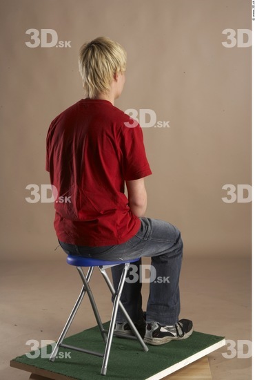 Whole Body Man Artistic poses White Casual Slim