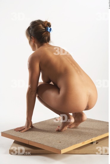 Whole Body Woman Nude Slim Studio photo references