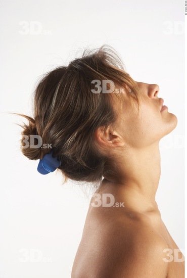 Neck Whole Body Woman Animation references Nude Slim Studio photo references