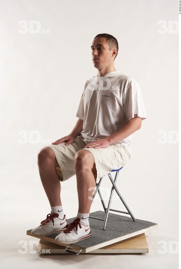 Whole Body Man Artistic poses White Casual Athletic