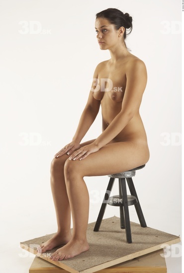 Whole Body Woman Artistic poses White Nude Slim