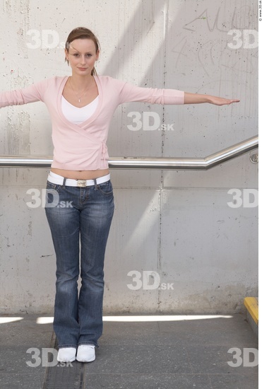 Whole Body Woman Casual Slim Street photo references