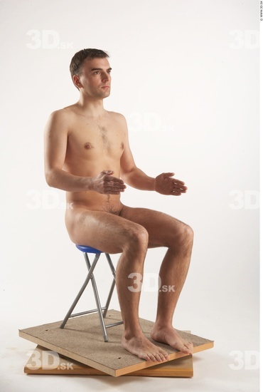 Whole Body Man Artistic poses White Nude Slim