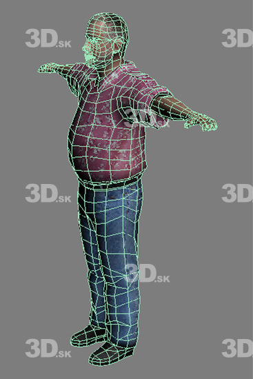 Whole Body Man White Casual Average 3D Models