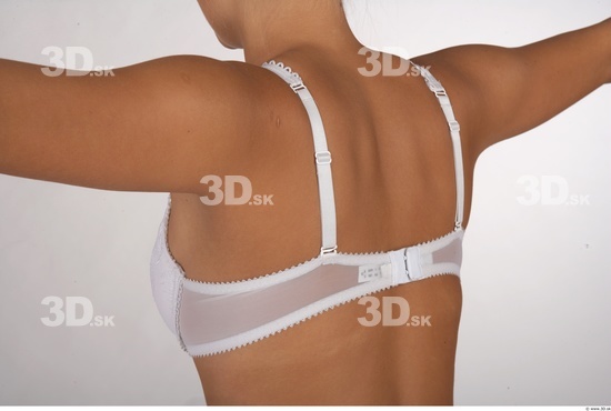 Back Woman White Underwear Slim