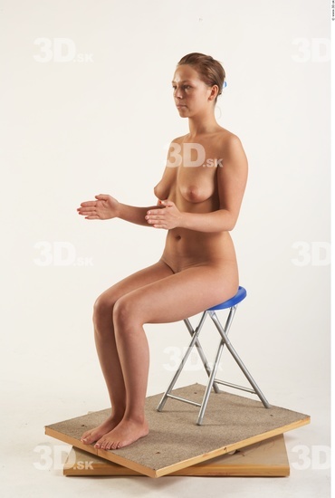 Whole Body Woman Artistic poses White Nude Athletic