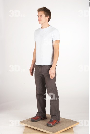 Whole Body Man White Casual Athletic